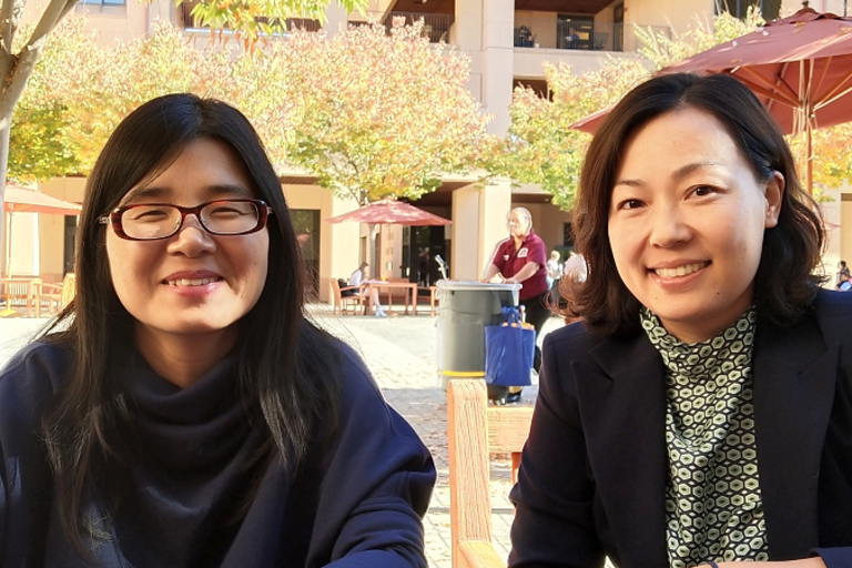 photo of visiting scholars from china at Stanford campus for vs activity