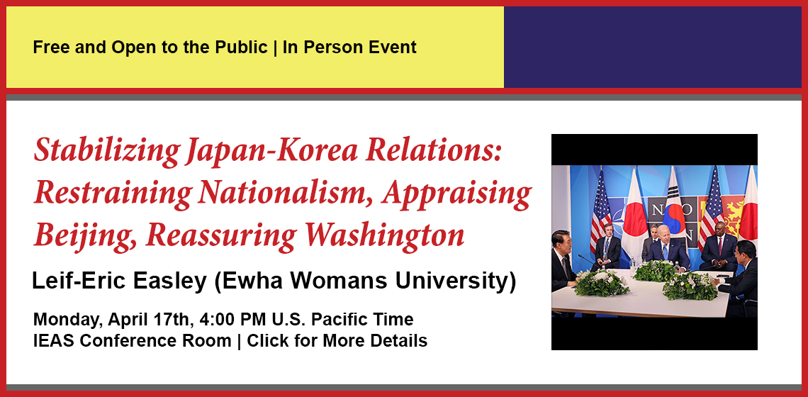 Click to learn more about Stabilizing Japan-Korea Relations.