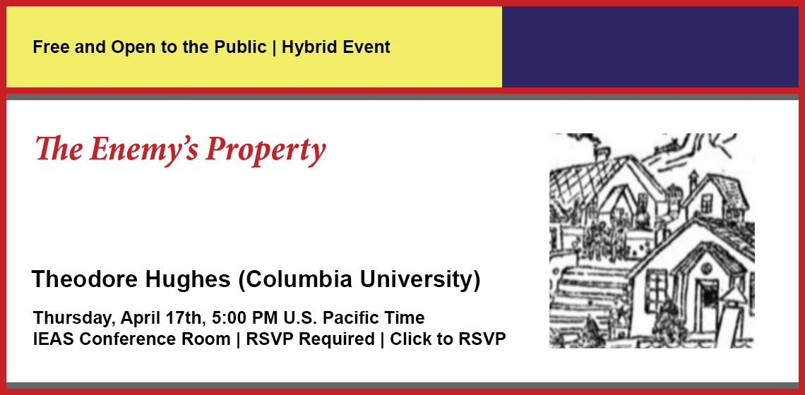 Click here to RSVP for The Enemy's Property.