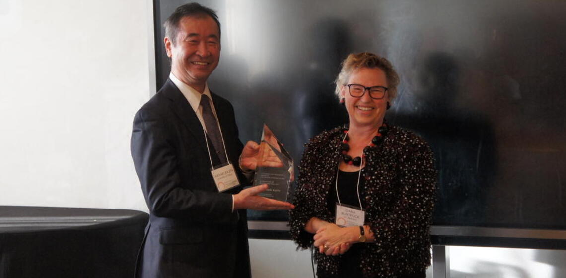 Takaaki Kajita, Nobel Award-winning physicist, receives the Berkeley Japan Prize (October 31, 2017)